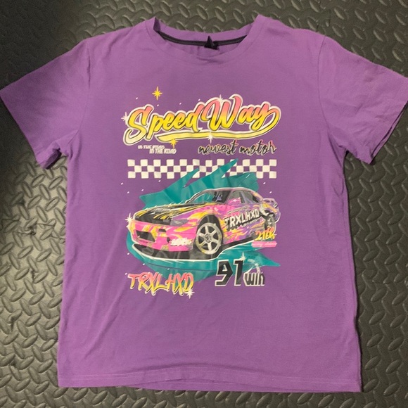 Purple Graphic Tee - Picture 1 of 3